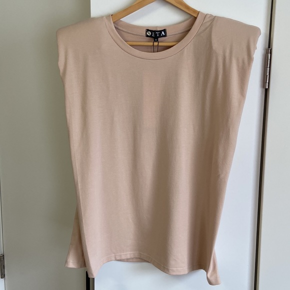 BNWT Seta beige pad tank size M - Picture 3 of 10